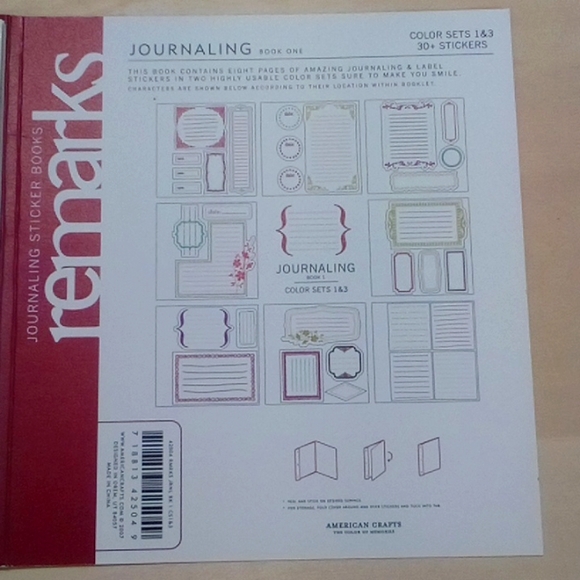 2/$15 Remarks Journaling & Scrapbook Sticker Book - Picture 2 of 6